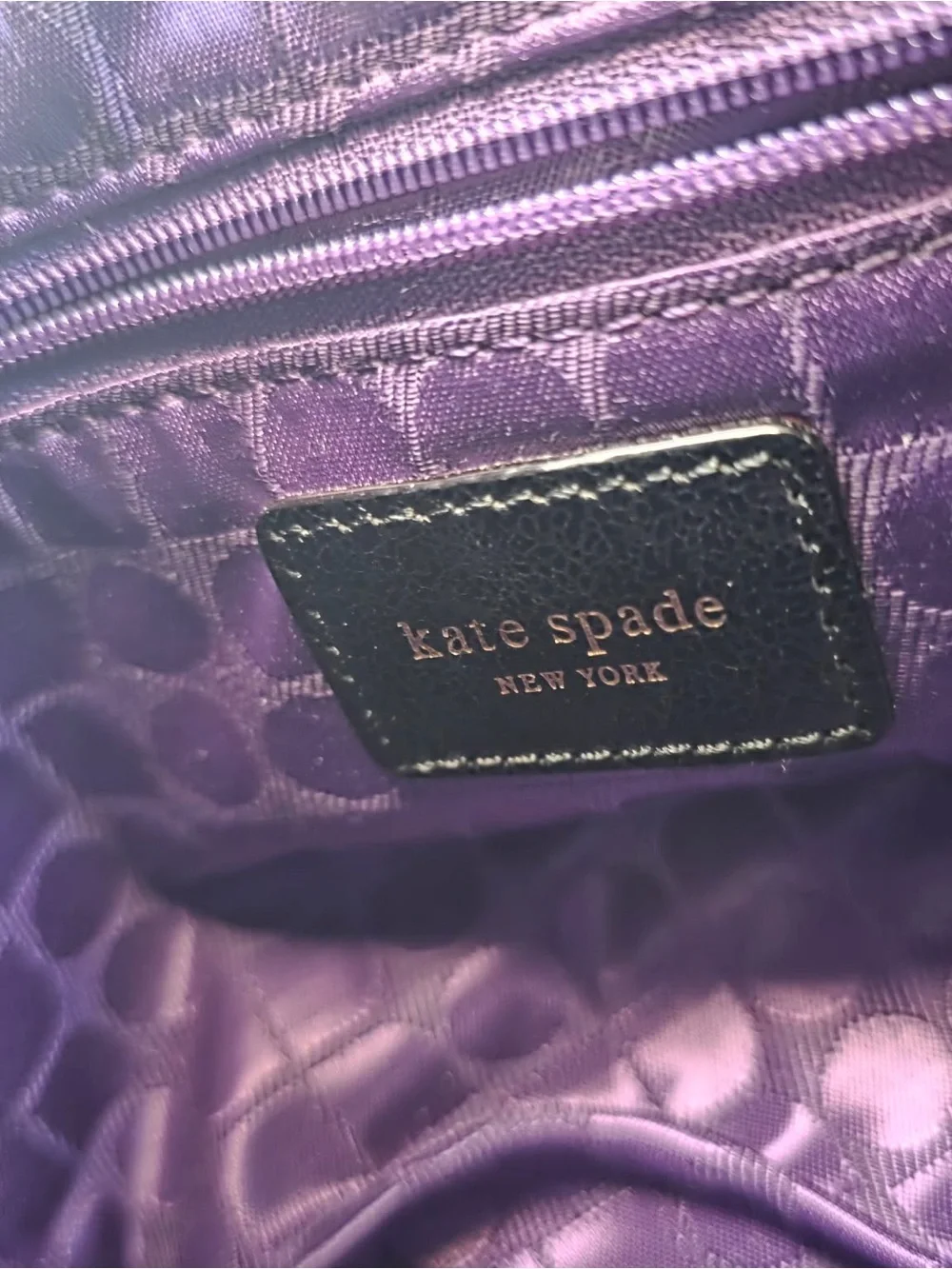 Kate Spade black pebbled leather shoulder bag